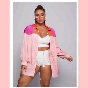 80’s Style Colorblock Wind Jacket